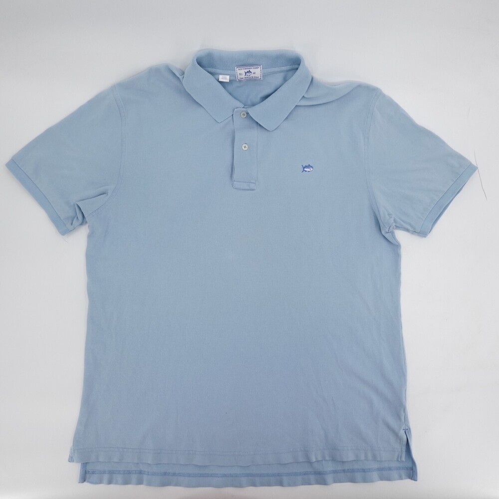 Southern Tide Polo Shirt Mens Extra Large Blue Pullover Skipjack SHort Sleeve